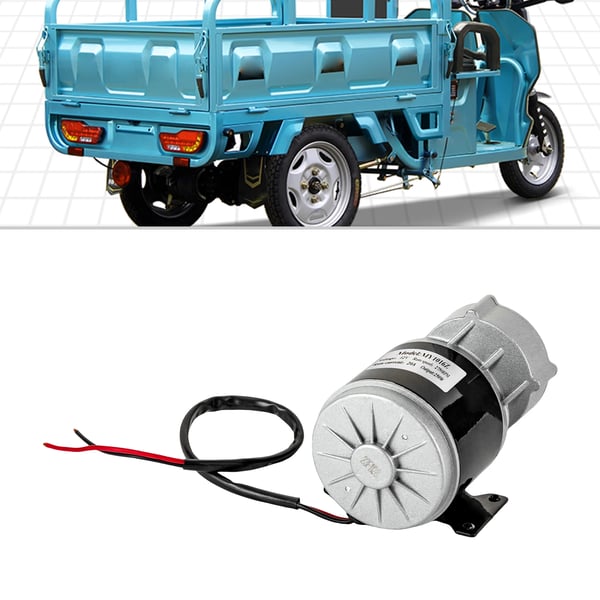 Elektrisk motor - MY1016Z - 250W 12V - Gearreduktion - Børstet DC - Til el-scooter og elcykel