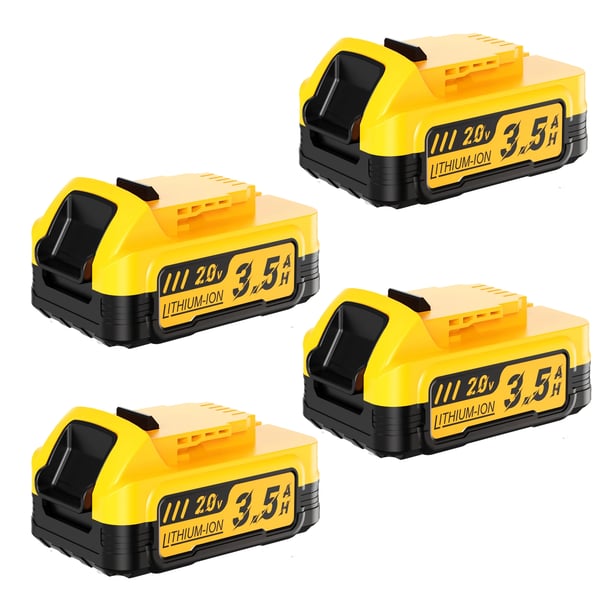 Til DeWalt 20V, erstatningsbatteri DCBP034/DCBP518, 3500 mAh Li‑ion, kompakt, pink