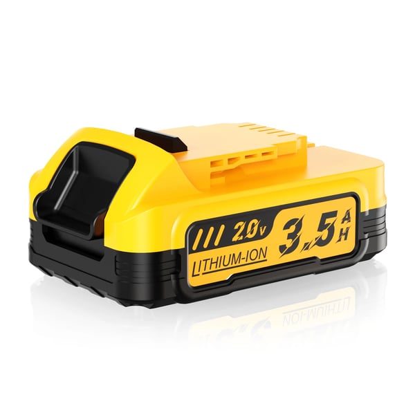 Til DeWalt 20V, erstatningsbatteri DCBP034 Li-ion 3500mAh, kompatibel med DCBP034/DCBP518 til trådløse værktøjer, kompakt, lilla, 1 stk.