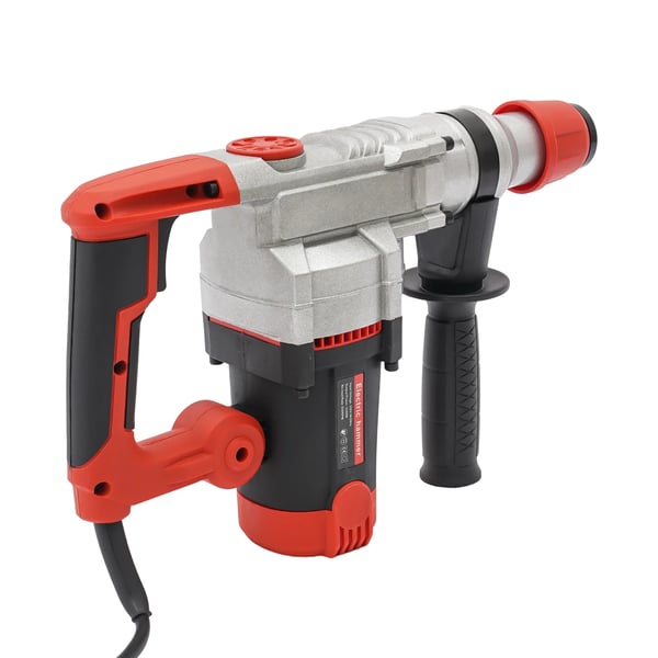 Elektrisk borehammer - Slagboremaskine - 2200 W - 0–930 omdr./min - Boring & mejsling - Uden batteri - Rød