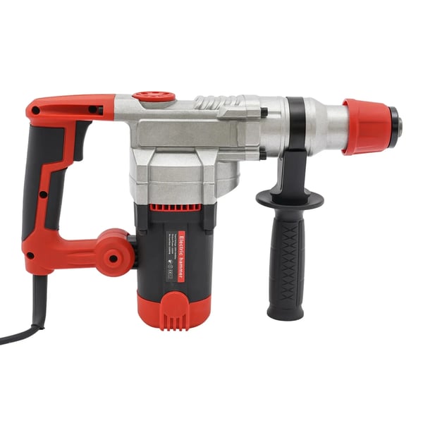 Elektrisk borehammer - Slagboremaskine - 2200 W - 0–930 omdr./min - Boring & mejsling - Uden batteri - Rød