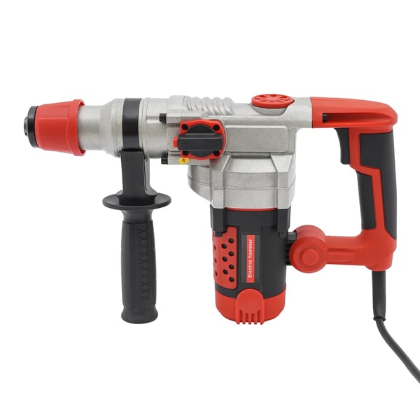 Elektrisk borehammer - Slagboremaskine - 2200 W - 0–930 omdr./min - Boring & mejsling - Uden batteri - Rød