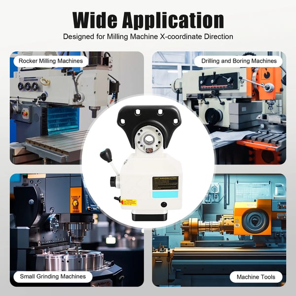 X-akselin syöttölaite jyrsinkoneelle - Power feed - 95 W moottori - 0–190 rpm - 51 N·m vääntömomentti - EU/UK-pistoke - Alumiiniseos - Vihreä