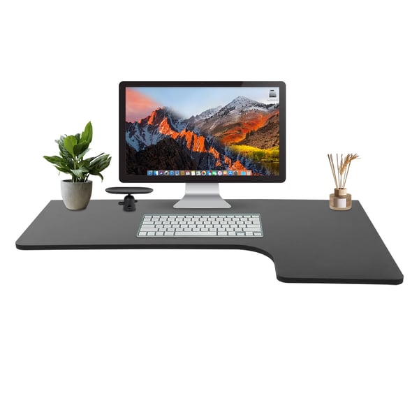 Väggmonterat Klappbord - Fällbart Skrivbord/Matbord/Arbetsbord - 100 x 60 cm - Bärförmåga 30 kg - MDF & Stål - Svart