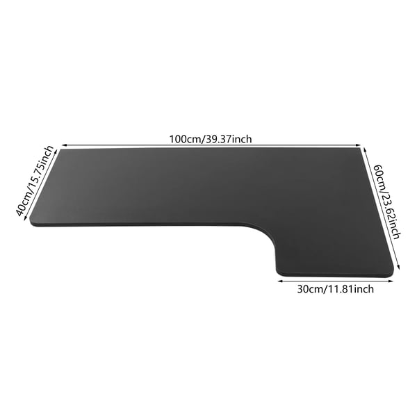Seinään Kiinnitettävä Taittopöytä - Taitettava Työpöytä/Ruokapöytä - 100 x 60 cm - Kantavuus 30 kg - MDF ja Teräs - Musta
