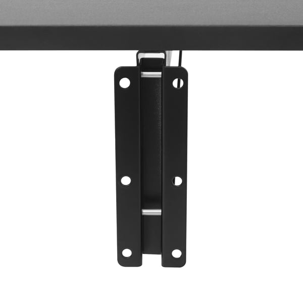 Væghængt klapbord - Foldbart vægbord/skrivebord/spisebord - 100×60 cm - Bæreevne 30 kg - MDF & stål - Rektangulær - Lys valnød