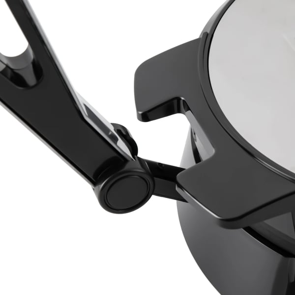 Elektrisk roti/chapati-maskine - Dobbeltsidet presse - Non-stick, 1200 W, 220 V, Justerbar op til 260°C, Rustfrit stål, 75 cm ledning - Sort