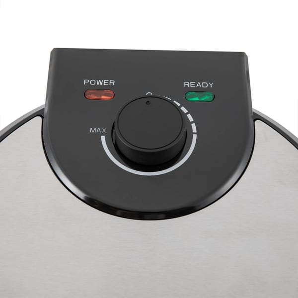 Elektrisk roti/chapati-maskine - Dobbeltsidet presse - Non-stick, 1200 W, 220 V, Justerbar op til 260°C, Rustfrit stål, 75 cm ledning - Sort