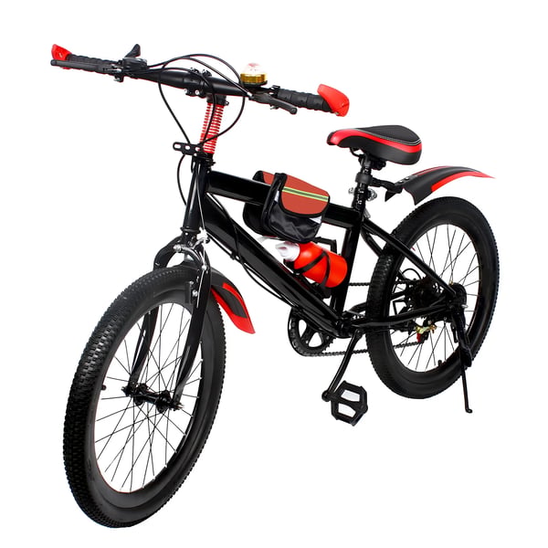 Børnecykel - Mountainbike MTB - 7 gear - 50 cm hjul - Aluminiumsramme - For fælgbremse, bag V-bremse - Højde 130–150 cm - Rød