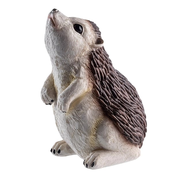 Pindsvinefigur - Havefigur - Havedekoration - 12 x 8 cm