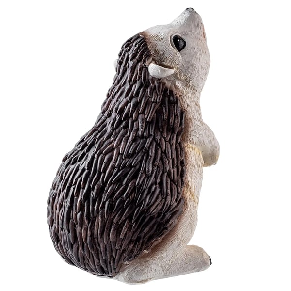 Pindsvinefigur - Havefigur - Havedekoration - 12 x 8 cm