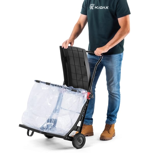 Skraldespand - Affaldsbeholder - 80 L - P24184 K113 - Gennemsigtig
