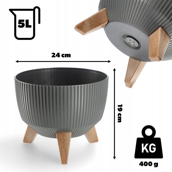 Gryde/Kasserolle - Med låg - Diameter 24 cm