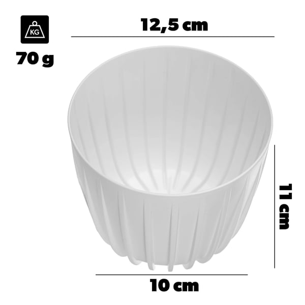 Suojaruukku Kukille - Pyöreä Muovinen - 12,5 cm Halkaisija