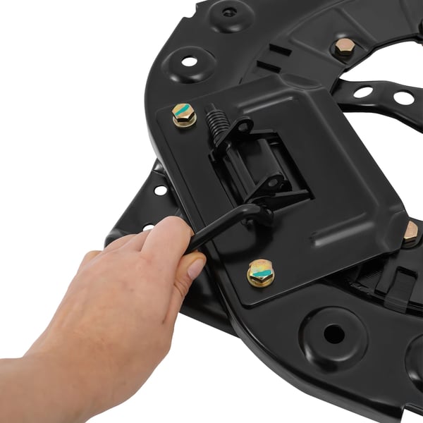 Kääntyvä istuinjalusta matkailuautoon/van/veneeseen - W21 - Kylmävalssattu teräs 3 mm - 360° kääntyvyys - Max 130 kg