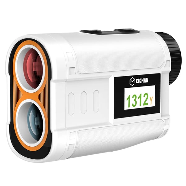 Golf Etäisyysmittari - CT-1200 - Kantama 1200 m - Kaltevuusmittaus - 6X Suurennus - Lippulukitus värinä - Ladattava 750 mAh - Keltainen