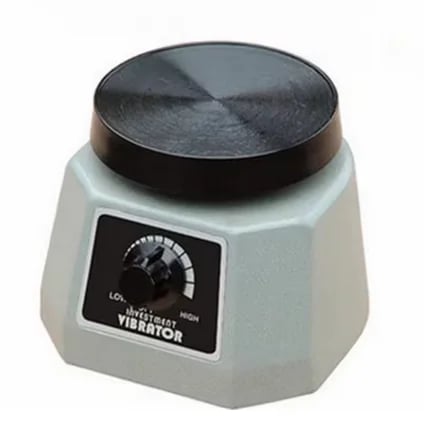 Laboratorion ravistin - Mini pyöreä värinälevy - 70 W - 110–220 V - Portaattomasti säädettävä nopeus - Ø 10 cm - 1 m kaapeli - Harmaa