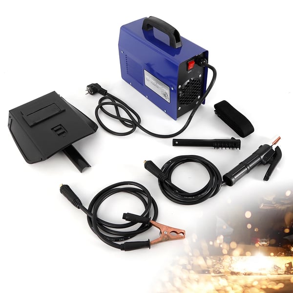 Svejsmaskine - MMA/ARC stiksvejser - 220V - 3 kW - 20–120 A strømområde - Svejser 2–10 mm - Vægt 3,8 kg - Safirblå