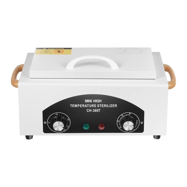 Kuumailmasterilointilaite, 2 l 300 W kynsistudiolle, korkean lämpötilan metallityökalujen sterilointiin, valkoinen