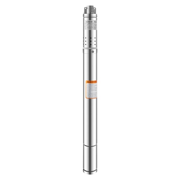 Djupbrunnspump, nedsänkbar rörpump 2”, 370 W 220 V EU-kontakt, sandtålig för trädgårdsbevattning