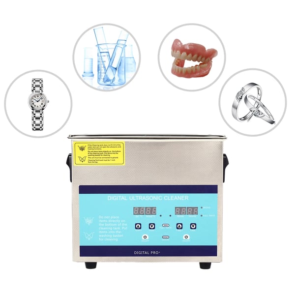 Ultralydsrenser - 30 l - Dobbeltfrekvens 28/40 kHz - Timer 0–30 min - EU-stik 220 V - 201/304 Rustfrit Stål - ≤800 W - Bordeaux