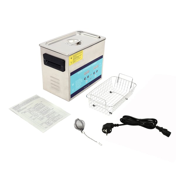 Ultralydsrenser - 30 l - Dobbeltfrekvens 28/40 kHz - Timer 0–30 min - EU-stik 220 V - 201/304 Rustfrit Stål - ≤800 W - Bordeaux