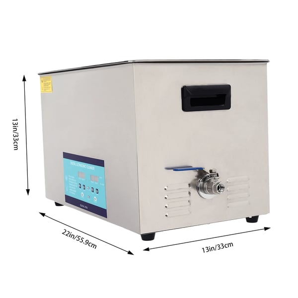 Ultralydsrenser - 30 l - Dobbeltfrekvens 28/40 kHz - Timer 0–30 min - EU-stik 220 V - 201/304 Rustfrit Stål - ≤800 W - Bordeaux