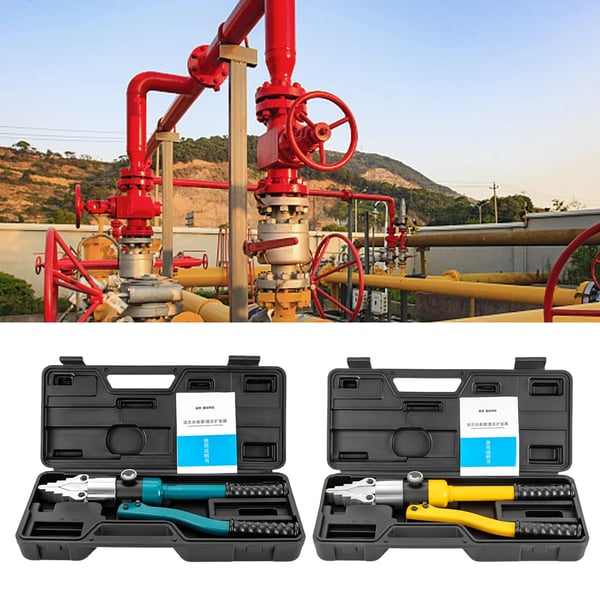 Hydraulisk flangespreder - YQ-30 - 8 ton - Flangeåbner og rørseparator - Kileværktøj til rørledningsvedligeholdelse - Blå/Sort