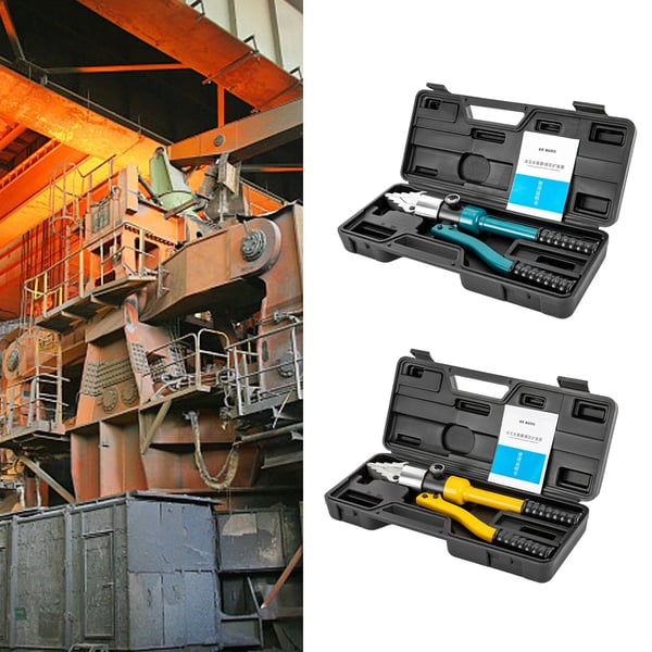Hydraulisk flangespreder - YQ-30 - 8 ton - Flangeåbner og rørseparator - Kileværktøj til rørledningsvedligeholdelse - Blå/Sort