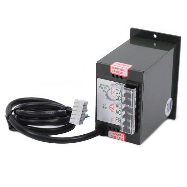 AC-induktiomoottori - Vaihdemoottori - 90 W - 208–240 V AC - Välityssuhde 20K - Akseli 1,2×2,8 cm - Hyötysuhde IE4 - Ohjain ja kiinnike mukana