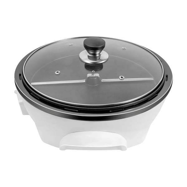 Kaffebønnerister - Elektrisk Ristemaskine - 1200W - 220–240V - 500 g Kapacitet - PP & Glas - Til Kaffe/Nødder - Hvid