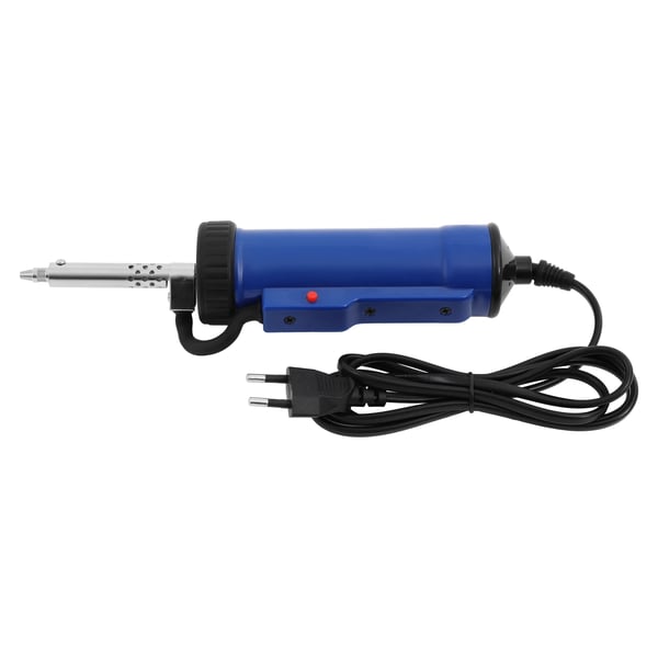 Elektrisk avlödpump/tennsug - 2‑i‑1 handverktyg - 220V 50Hz - 350W toppeffekt, 30W värmeelement - Munstycken Ø1/1,5/2 mm - Kontinuerlig drift - Blå
