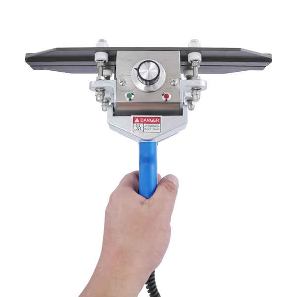Impulssvejser / poseforsegler til folie og kompositfilm - Håndholdt elektrisk - 500 W - 0–300 °C - 30 cm - Aluminium - Blå