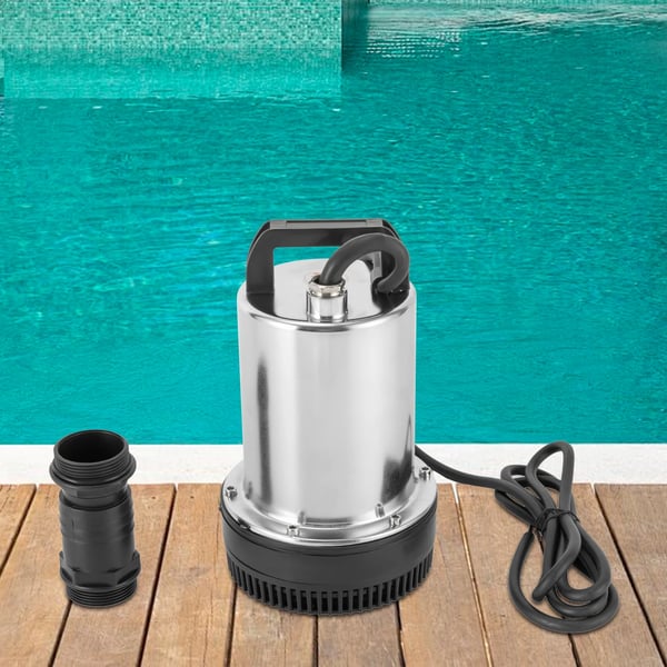 Dränkbar vattenpump - 12V - 160W, 50 l/min, Hög lyfthöjd, För båt/fiske, EU-kontakt