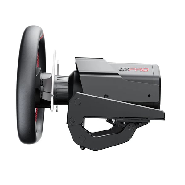 V10 Pro - Direktdrevet racingrat - 3,2 Nm Force Feedback - Bluetooth - PC/Windows 11 - Gearskifter - Hall-magnetiske pedaler - 360° rotation - Sort