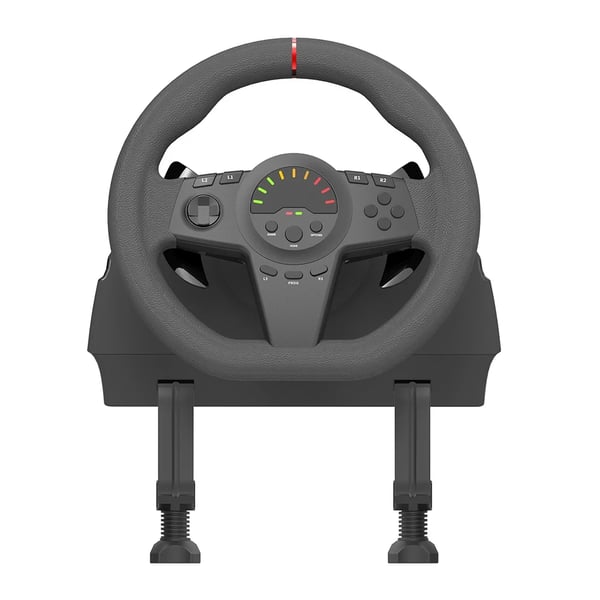 HS-GT001 - Racer-rat med pedaler - 180° Drejevinkel - Force Feedback - Gearskifter - Bluetooth - Til Xbox & Windows 11 PC - Sort