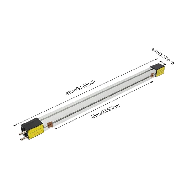 Akryl/Plast/PVC Bukkemaskine - Varmebukkemaskine 60 cm (600 mm) - 800 W - Til Termoplast - Andre farver