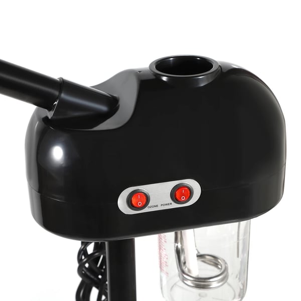 Ansigtsdamper - Professionel salonmodel - 800 W - 750 ml beholder - Varm & kold damp - 30–50 min - Justerbar højde 30–40 cm - Lysegrå