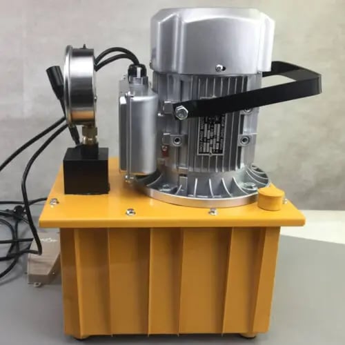 Elektrisk hydraulikpumpe - Hydraulisk motorpumpe - 700 bar højtryk - Enkeltvirkende - Manuel ventil - 220 V