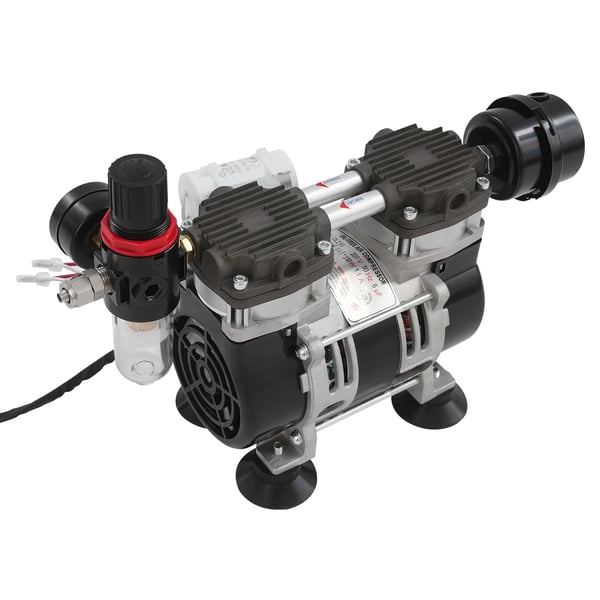 Tyhjiöpumppu/Alipainepumppu - Yksivaiheinen - EU 220V - Tyhjiö −90 kPa - Virtaus 58 l/min - G1/4 (6,35 mm) liitännät