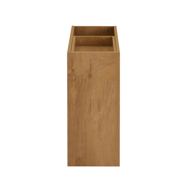 Smalt sidebord/natbord - FBT158-N - Pladsbesparende - Med opbevaring - Til sofa/seng/kontor - Mørk khaki