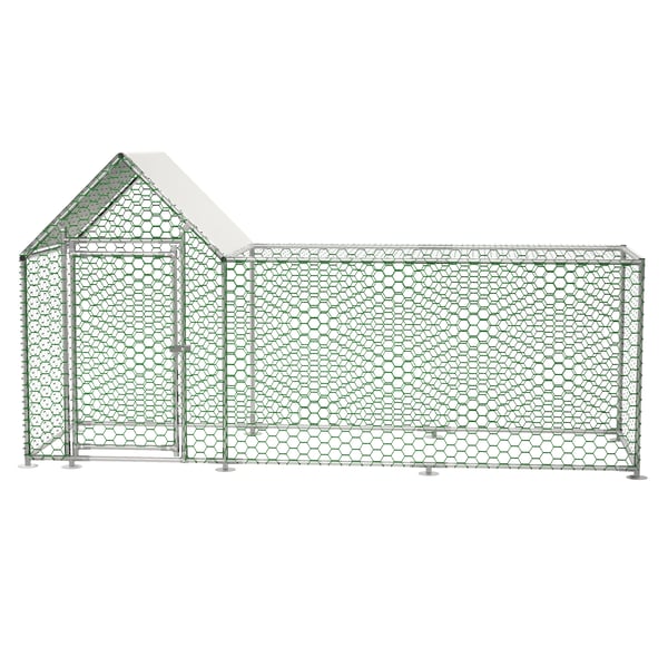 Eläinaitaus - Koira-aitaus/metallihäkki - 3×1×1,5 m - Ruostumaton teräs - Ulkokäyttöön - Modulaarinen DIY - Hopea