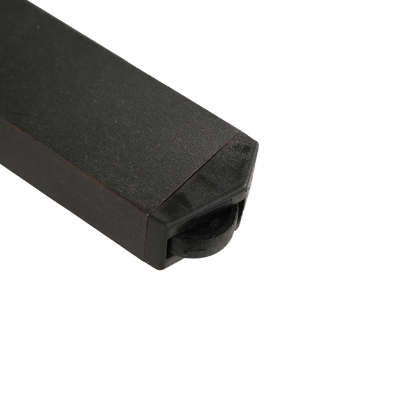 Udendørs sidebord - Kvadratisk aluminiumsbord - Vejrbestandigt - Til terrasse, have og pool - 58×49×11 cm - Sort