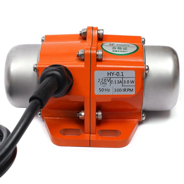 Vibrationsmotor - 30 W Asynkron 1-faset - 220 V - 3000 omdr./min - Aluminiumhus - CE-godkendt