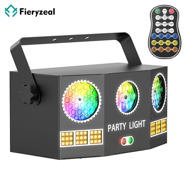 RGBY Magic Ball DJ-valo - DMX lavavalo - 36 W - RGBY LED + punainen/vihreä laser 650/520 nm - 54 RGB strobo - Kuvio & beam - EU-pistoke - Kaukosäädin