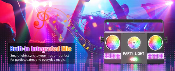 RGBY Magic Ball DJ-valo - DMX lavavalo - 36 W - RGBY LED + punainen/vihreä laser 650/520 nm - 54 RGB strobo - Kuvio & beam - EU-pistoke - Kaukosäädin