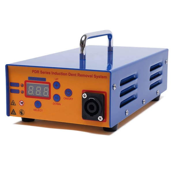 Lakfri bulereparation PDR - Elektromagnetisk induktionsmaskine - Digital skærm - 220V 50/60Hz - 1,38 kW - 150 kHz - Til stålkarrosserier - Blå