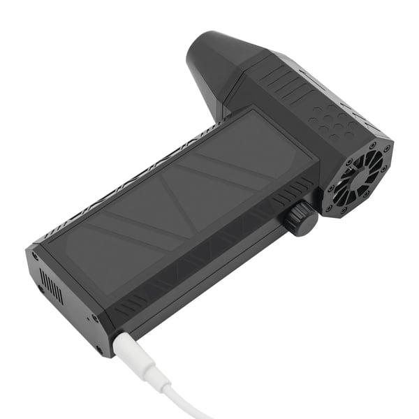 Mini Puhallin - Käsikäyttöinen Turbo Puhallin - 130000 RPM - 230 W - 52 m/s - Type‑C Pikalataus - 0,25–4 h Akkukesto - Musta