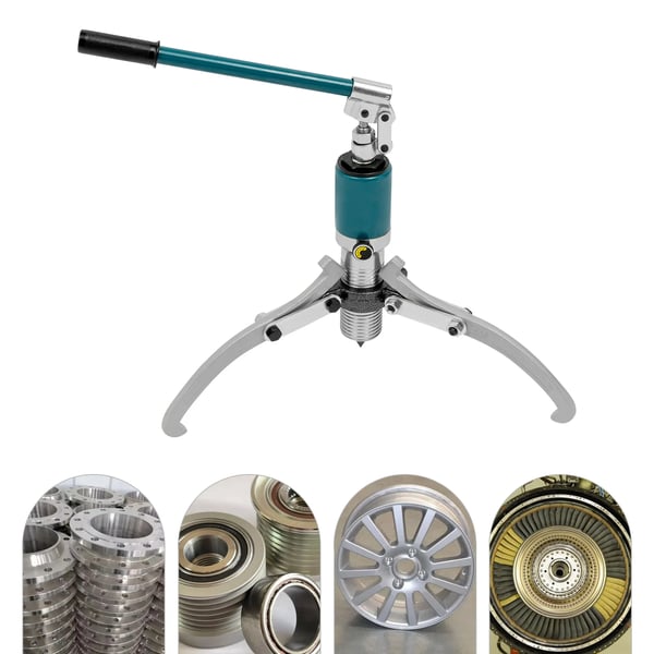 Hydraulisk lejeaftrækker - Aftrækkersæt 15 t - Integreret hydraulik - Cr40-stål - Trækkraft 15 t (15.000 kg) - Til lejer og krumtapaksel