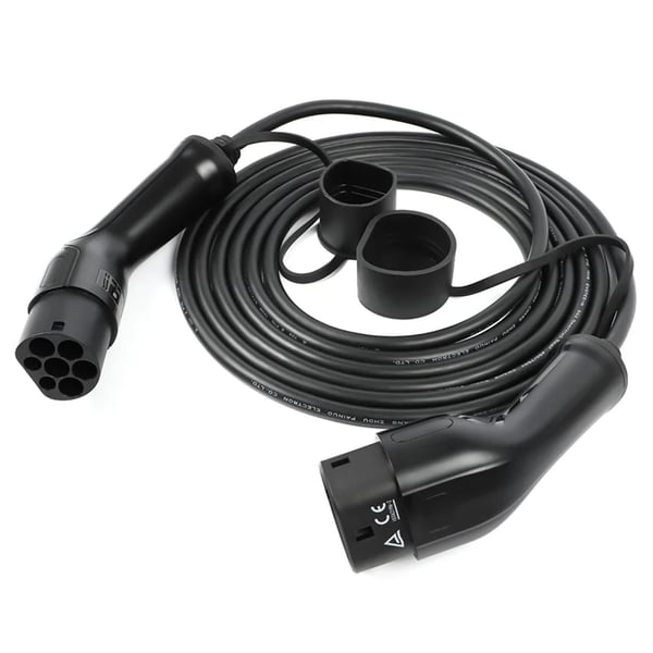 Ladekabel til elbil Mode 3 Type 2 - EEMF1635K - Type 2 til Type 2 IEC 62196 - 16A 3-faset - 5 m - IP66 - 380–480V